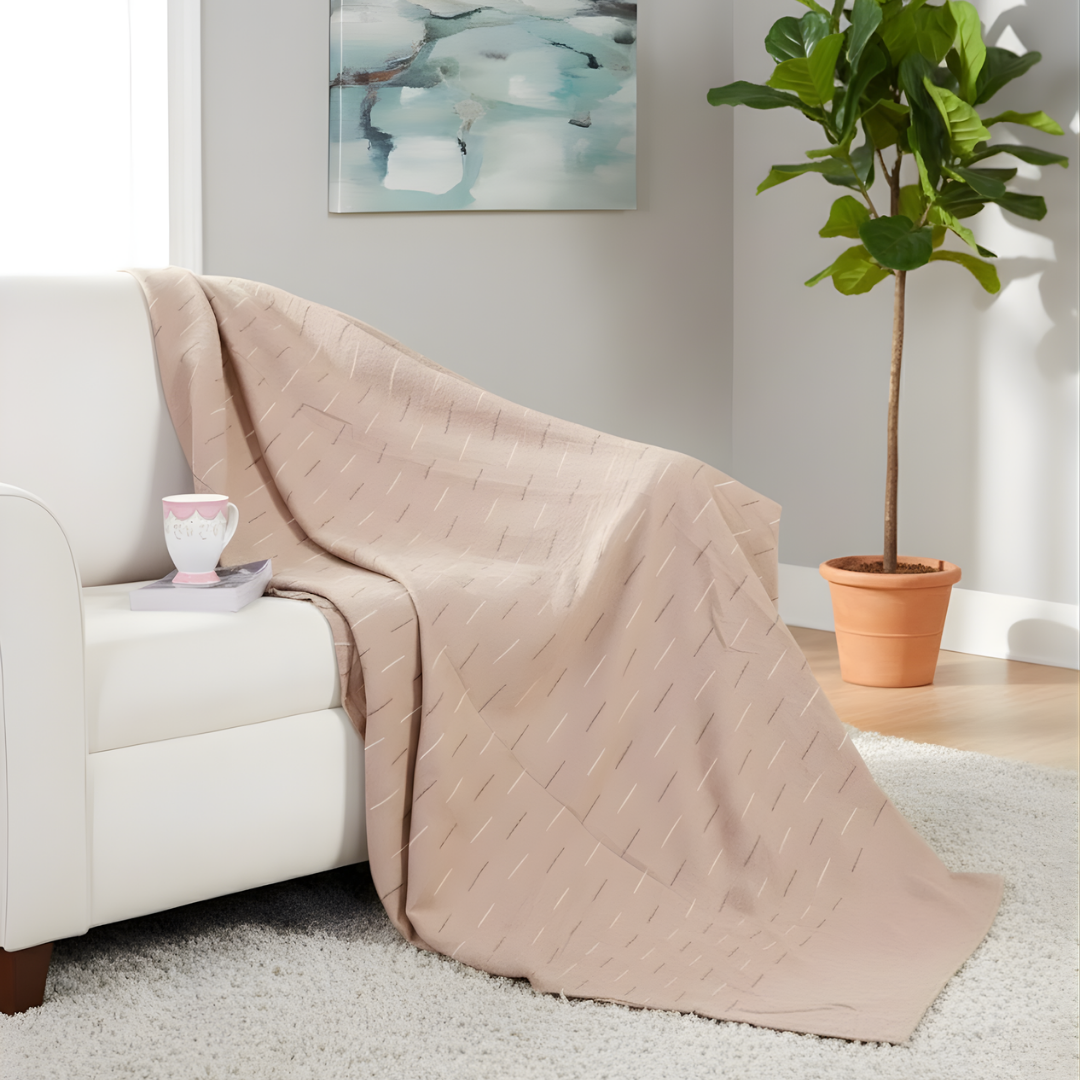 Blush Drift Luxury Throw