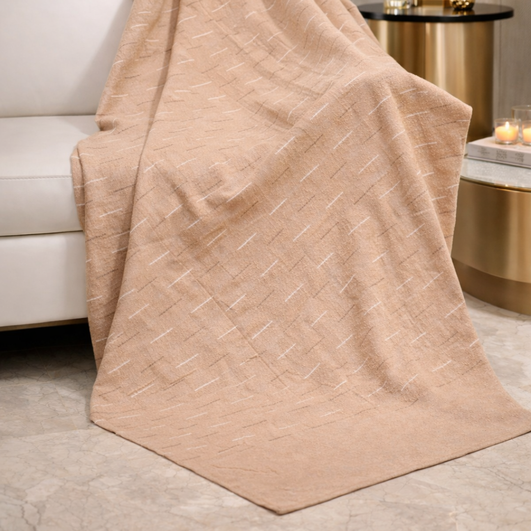 Barely Blush Minimal Throw
